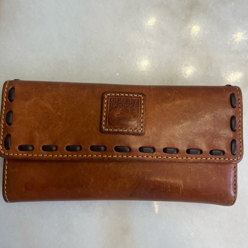 Dooney & Bourke Brown Leather Wallet